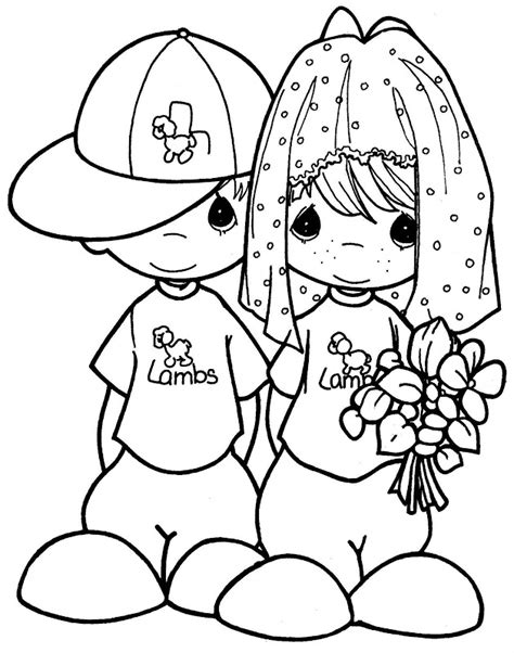 Precious Moments Couples Coloring Pages At Getcolorings