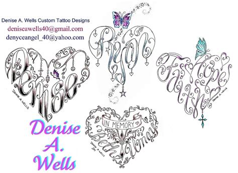 Heart Tattoos By Denise A Wells A Variety Of Heart Tattoo Flickr