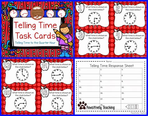 Free Printable Telling Time Activity Pack • Free