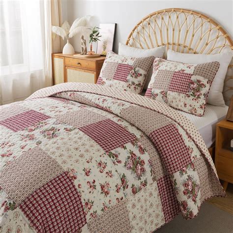 Amazon Slpr Country Roses Comforter Set Twin Country Quilt With