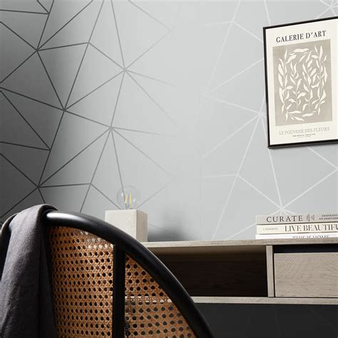 Zara Shimmer Metallic Wallpaper In Soft Grey And Silver I Love Wallpaper