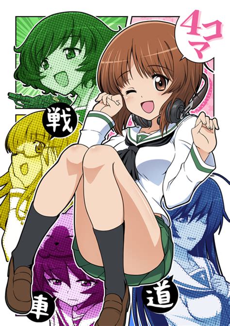 Nishizumi Miho Akiyama Yukari Takebe Saori Reizei Mako And Isuzu