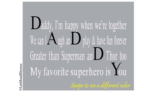 Thank you for creating our special bond. Dad Gifts From Daughter or Son, 8x10 Daddy Birthday Poem ...