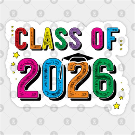 Graduation Senior 2026 Class Of Graduation Senior Sticker Teepublic