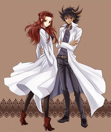 Another Super Cute Yugioh Couple This One In From Yugioh 5ds Yusei Totally Likes Her And