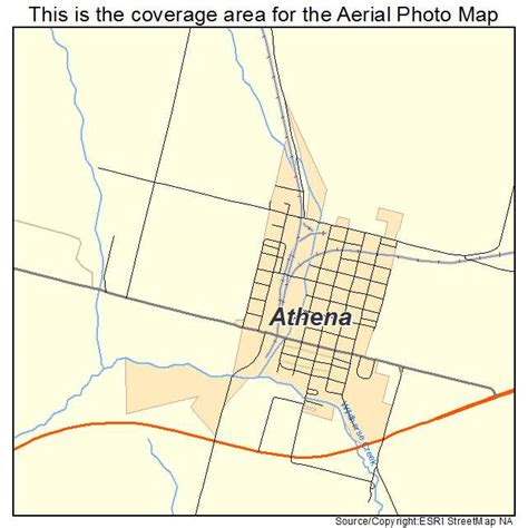 Aerial Photography Map Of Athena Or Oregon