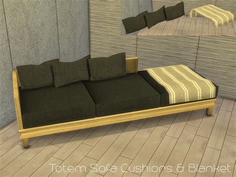 The Sims Resource Nikadema Totem Sofa Cushions And Blanket