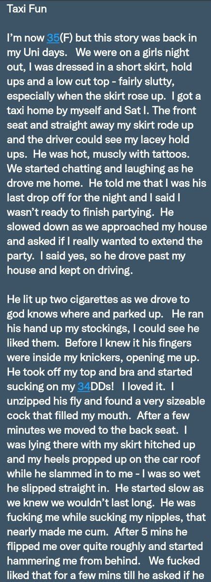 Pervconfession On Twitter She Got Fucked By Her Taxi Driver