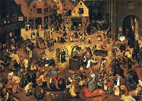 Bruegel The Elder Pieter The Fight Between Carnival And Lent Fine Art