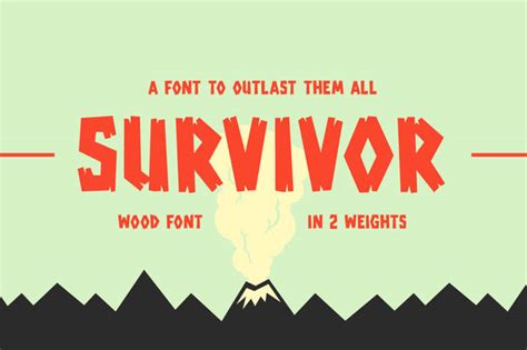 Survivor Wood Font Weblord
