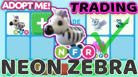 Trading Neon Zebra Proofs From Adopt Me Rich Servers 😱🦓🤑 Neonzebra