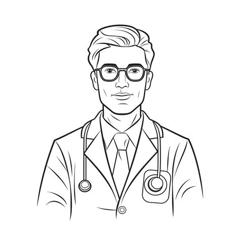 Downloadable Doctor Coloring Sheet Coloring Page