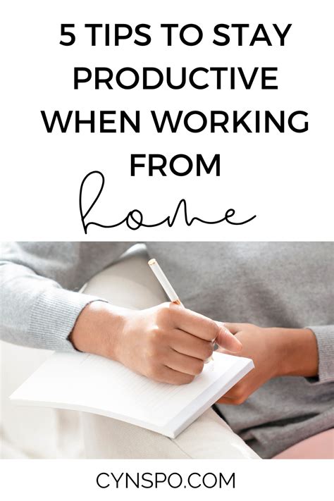 5 Tips For Being Productive While Working From Home Productivity