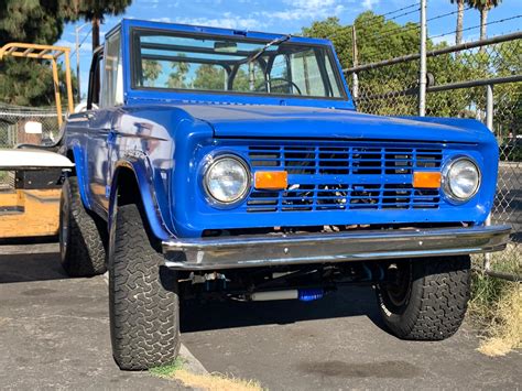 1966 Blue Ford Bronco Custom Classic Ford Bronco Restorations By