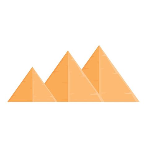 Giza Pyramid Icon Cartoon Vector Egypt Desert 14362418 Vector Art At