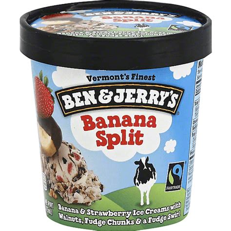 Ben And Jerrys Banana Split Ice Cream 16 Oz Ice Cream Foodtown