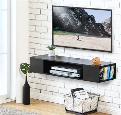 Fitueyes Floating Tv Stands Wall Mounted Media Console Floating Tv