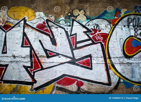 Graffiti Is A Modern Street Art Stock Illustration Illustration Of