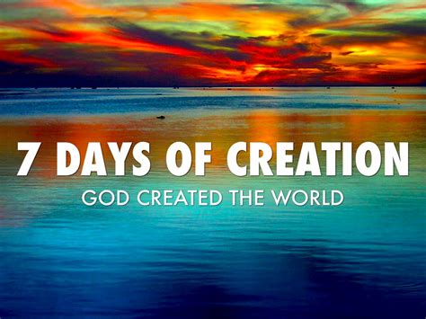 7 Days Of Creation By Daniel Douglass