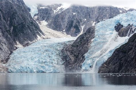 Blue Ice Glacier In Kenai Fjords National Park Stock Image Image Of