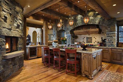 Timber Frame Mountain Home With Rustic Details In Big Sky Home Design