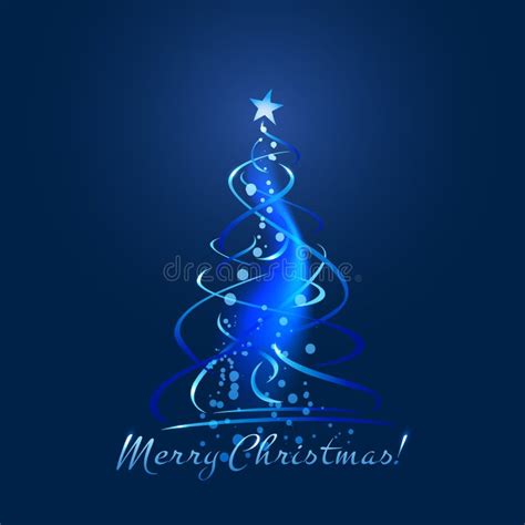 Elegant Christmas Tree Stock Vector Illustration Of Bright 62402370