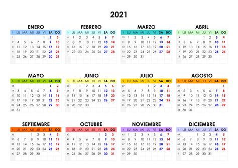 Calendario 2021 Con Semanas Numeradas Para Imprimir Kulturaupice