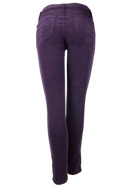 J Brand Corduroy Skinny Jean Aubergine