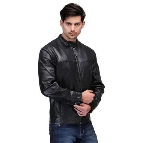 Black Slim Fit Mens Genuine Lambskin Leather Jacket At Rs 2800 In Bengaluru
