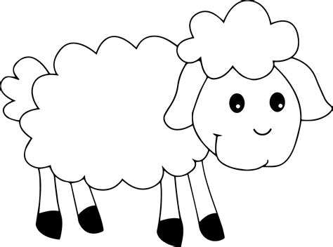 Awesome Cute Sheep Coloring Page Animal Coloring Pages Coloring