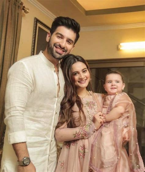 Aiman Khan And Muneeb Butt Eid Pictures With Daughter Amal Muneeb