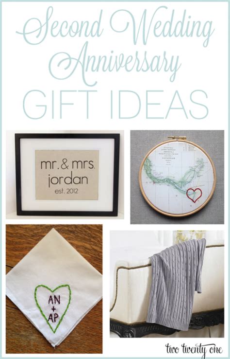 Some people don't feel the need to go through all of the fuss a second time. Second Anniversary Gift Ideas | 2nd wedding anniversary ...