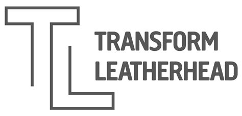 TL logo shape with Transform Leatherhead wording