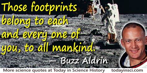 Buzz Aldrin Quote Those Footprints Belong To All Mankind Large