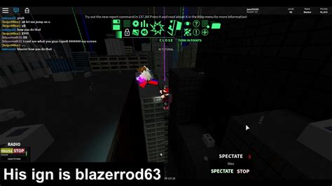 Hacker In Roblox Parkour Youtube