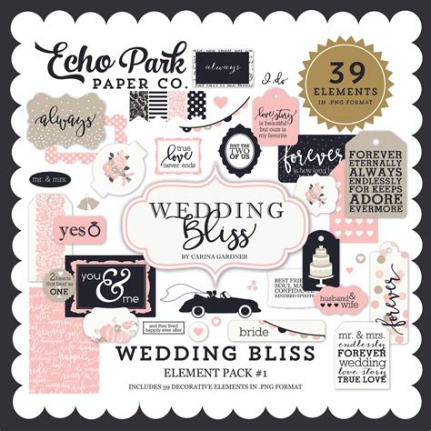 Wedding Bliss Element Pack 1 Snap Click Supply Co