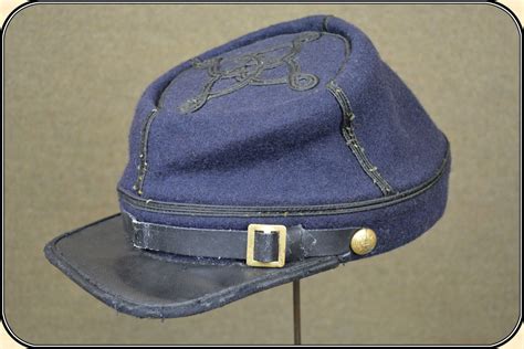 Z Sold Us Civil War Reenactors Union Navy Blue Wool Kepi Hat Cap
