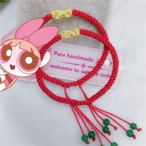 24k Gold Piyao Red String Bracelet Each Shopee Philippines