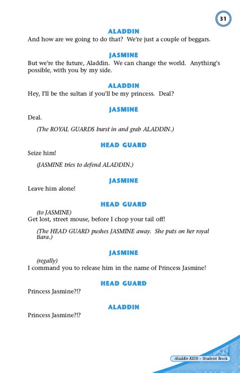 Aladdin Script For Schools