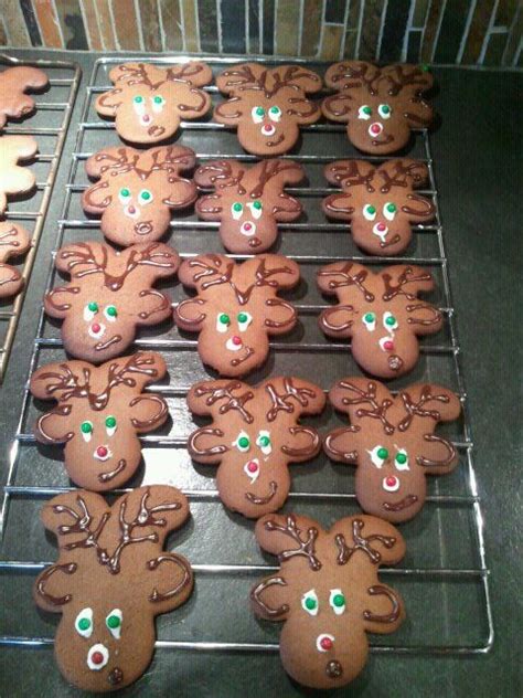 This is a very exciting. upside down gingerbread cookies make cute gingerbread reindeer!! My daughter and I made these ...