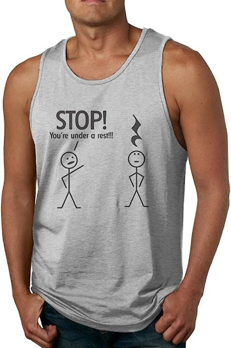 stop you re under a rest ash perspiration sleeveless tshirt crazy shirts for man at amazon men s