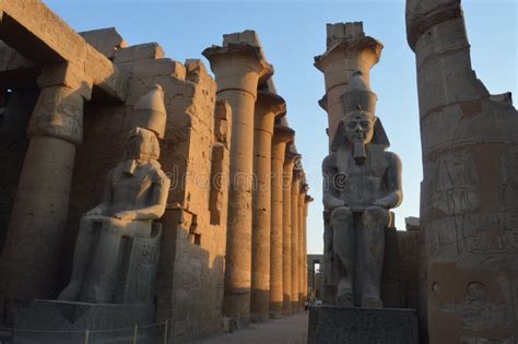 Entrance To Luxor Temple Stock Photo Image Of Egyptian 81613068