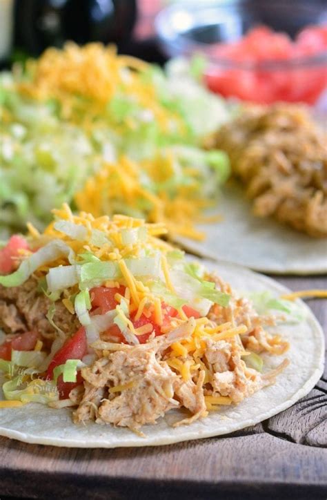 Crock Pot Creamy Pulled Chicken Tacos Will Cook For Smiles