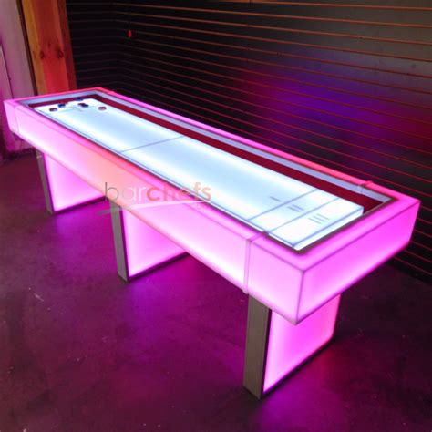 Light Up Led Shuffleboard Table Non Collapsible