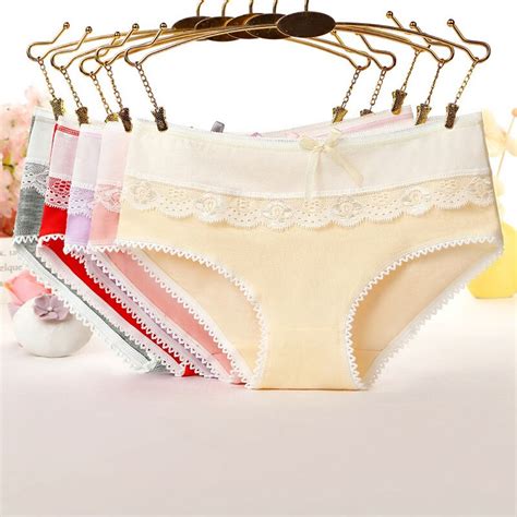 Brand New Lace Edge Briefs Women Sexy Soft Breathable Panties Ladies Panty Underwear Tempting