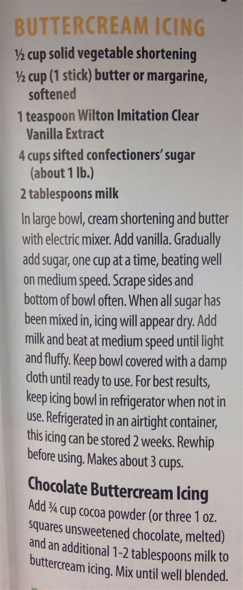 1 tbsp wilton meringue powder. Wilton's Buttercream Icing Recipes: Original recipe and ...
