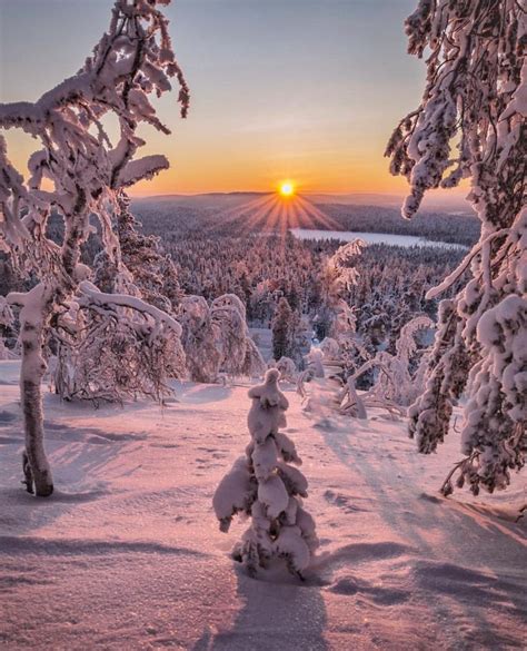 Beautiful Sunset Ylläs ️ ️ Finland Pictures Finlandpictures