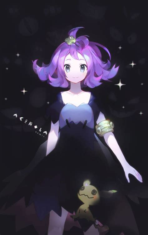 Acerola With Mimikyu By Namie Kun Pokemon Pokemon Alola Acerola Pokemon