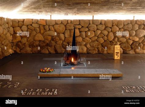 Eternal Flame, in the Hall of Remembrance (Ohel Yiskor), Yad Vashem