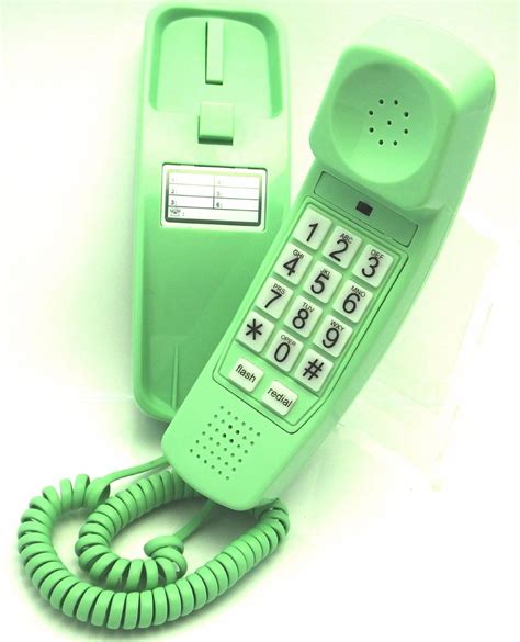 Trimline Phone Earth Day Green Sturdy Retro Novelty Telephone An